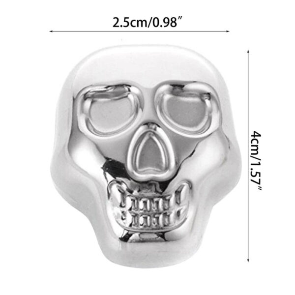 modecart Skull-Shaped Whiskey Stones – Reusable Chilling Cubes for Spirits - Image 8