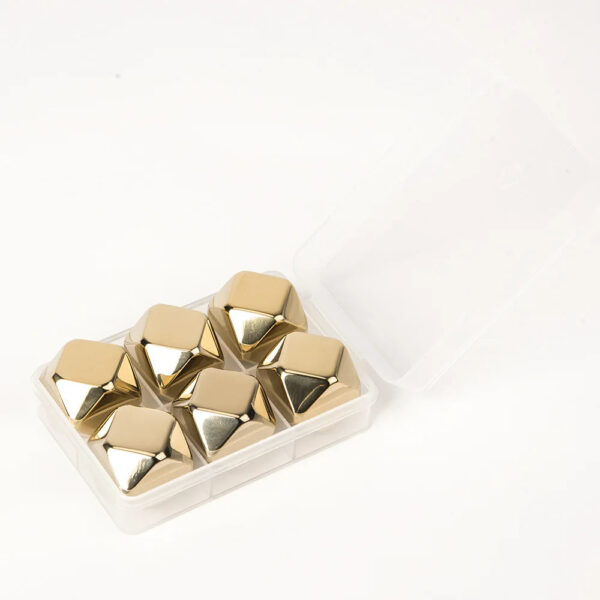 modecart Rhombus Whiskey Stones – Elegant Reusable Stainless Steel Chillers - Image 5