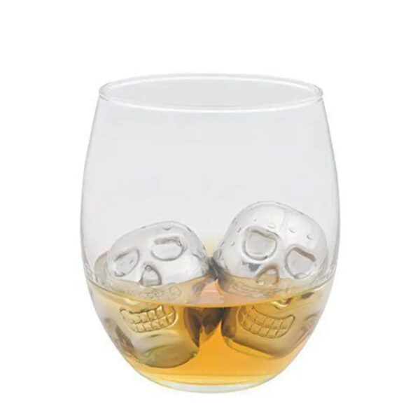 modecart Skull-Shaped Whiskey Stones – Reusable Chilling Cubes for Spirits - Image 6