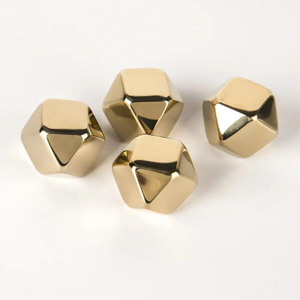 modecart Rhombus Whiskey Stones – Elegant Reusable Stainless Steel Chillers