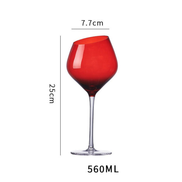 modecart Red & Green Crystal Burgundy Wine Glass – Elegant Holiday Stemware - Image 9
