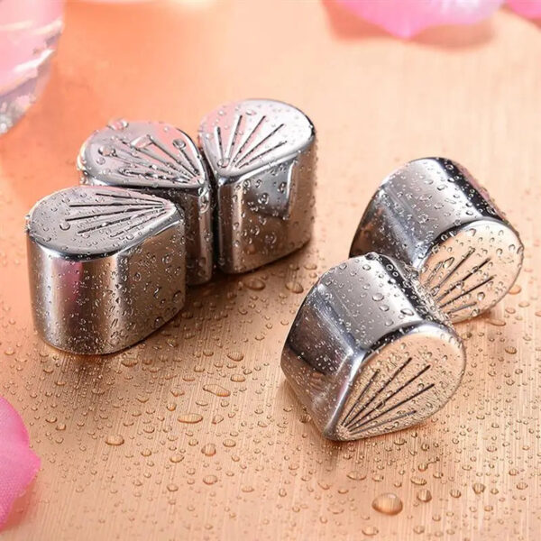 modecart Petal Whiskey Stones – Elegant Reusable Floral Drink Chillers - Image 2