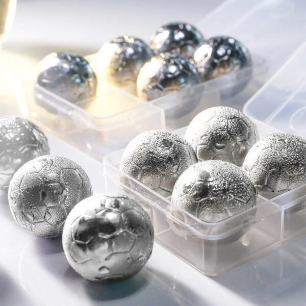 modecart Soccer Whiskey Stones – Reusable Chill Cubes for Whiskey & Cocktails