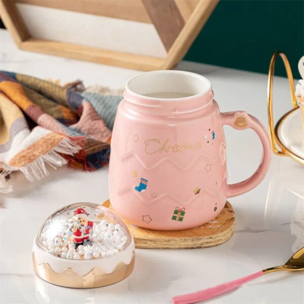 modecart Christmas Santa Snowball Mug – Festive Holiday Coffee & Cocoa Cup - Image 5