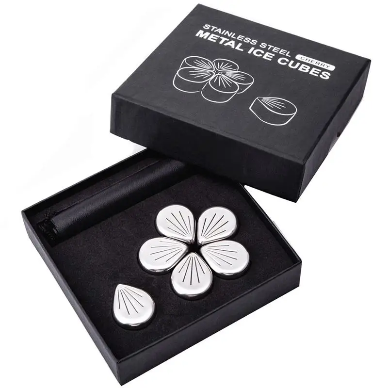 modecart Petal Whiskey Stones – Elegant Reusable Floral Drink Chillers