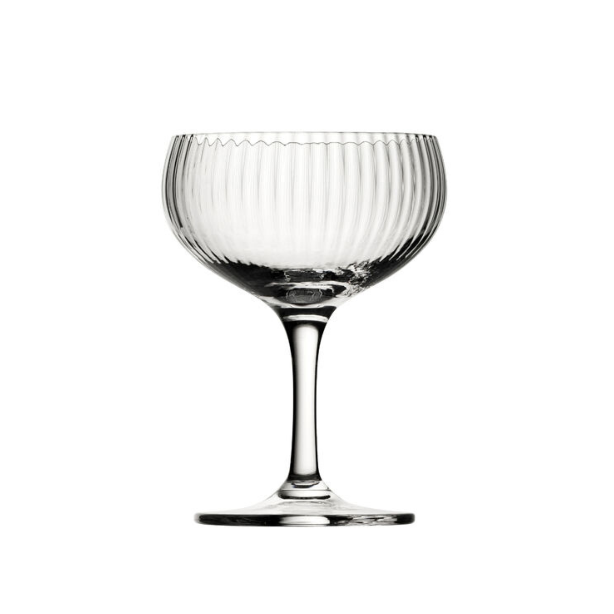 modecart Hampton Vintage Coupe Glasses – Elegant Retro Drinkware Set of 2