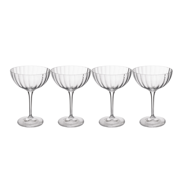 modecart Treviso Coupe Glasses Gift Set – Elegant Cocktail Glassware