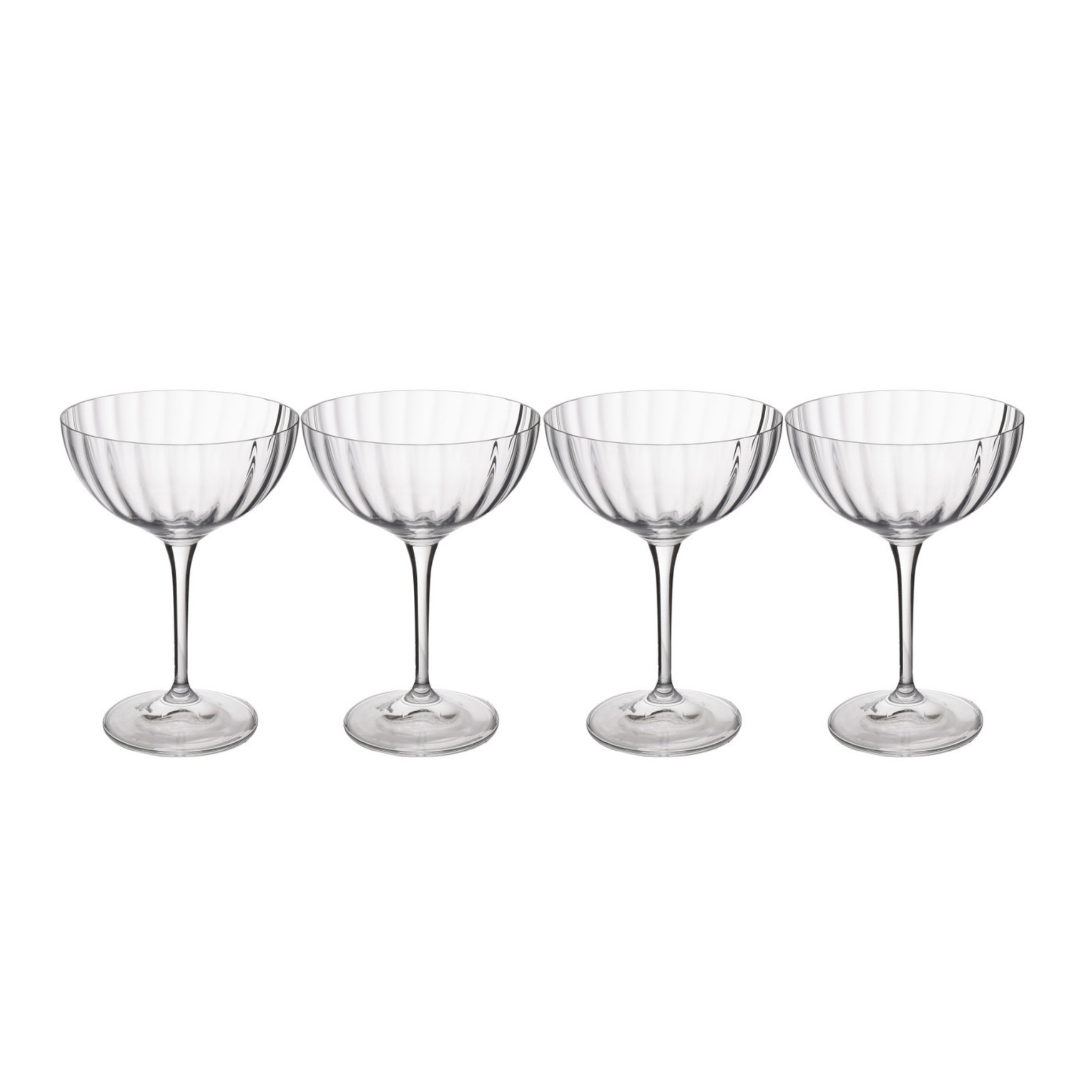 modecart Treviso Coupe Glasses Gift Set – Elegant Cocktail Glassware