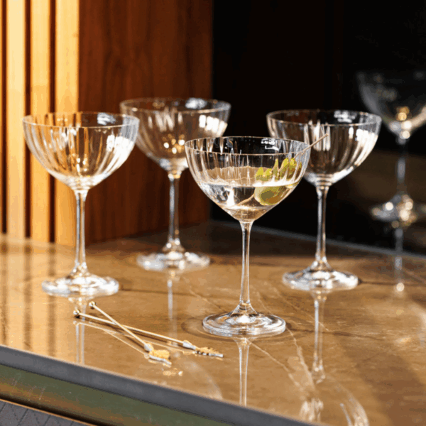 modecart Treviso Coupe Glasses Gift Set – Elegant Cocktail Glassware - Image 2