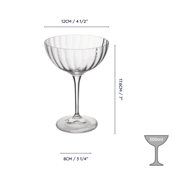 modecart Treviso Coupe Glasses Gift Set – Elegant Cocktail Glassware - Image 4