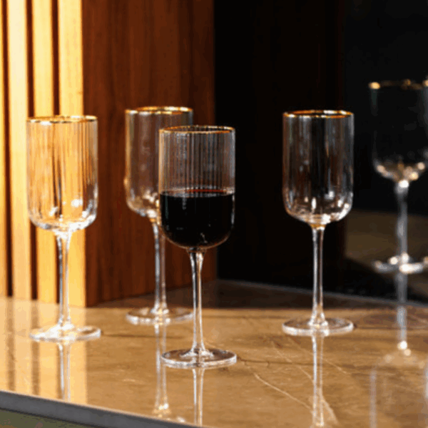 modecart Sorrento Red Wine Glass Set – Elegant 4-Piece Wineware Collection - Image 3