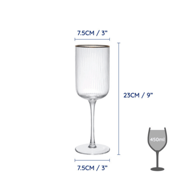 modecart Sorrento Red Wine Glass Set – Elegant 4-Piece Wineware Collection - Image 4